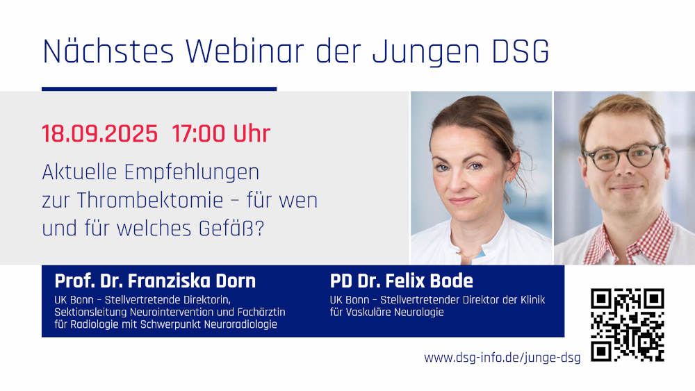 Webinar der Jungen DSG